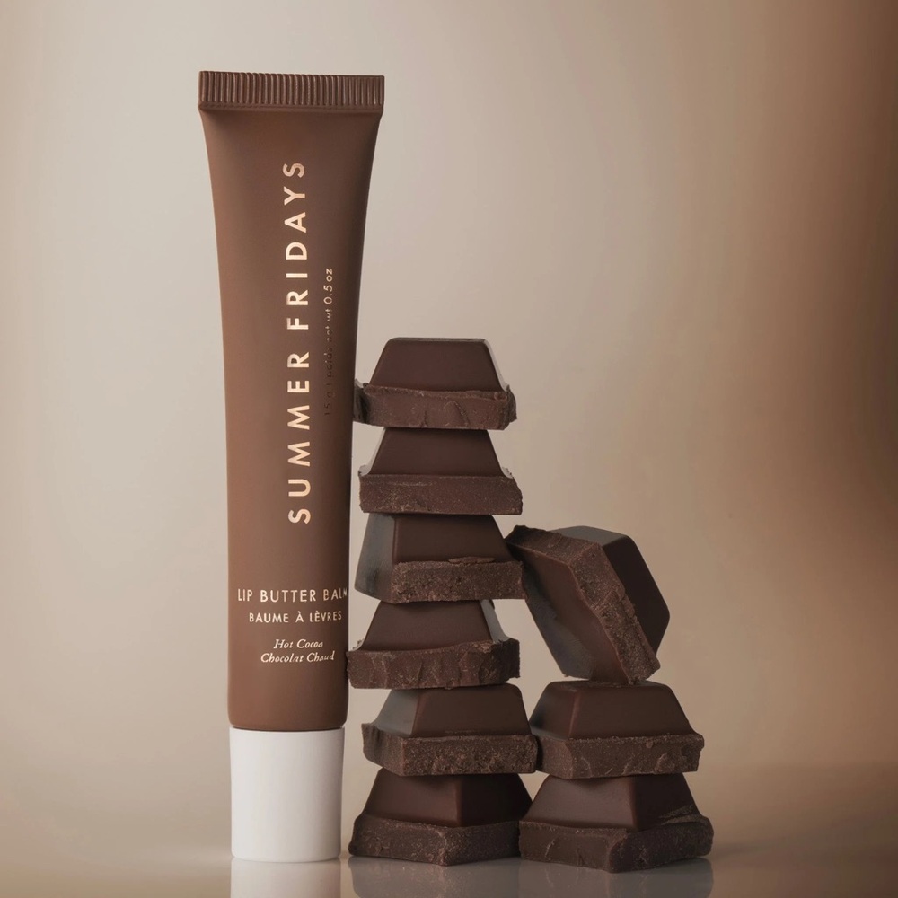 TWO Brand New Hot Cocoa Lip Butter Balm Summer Fridays